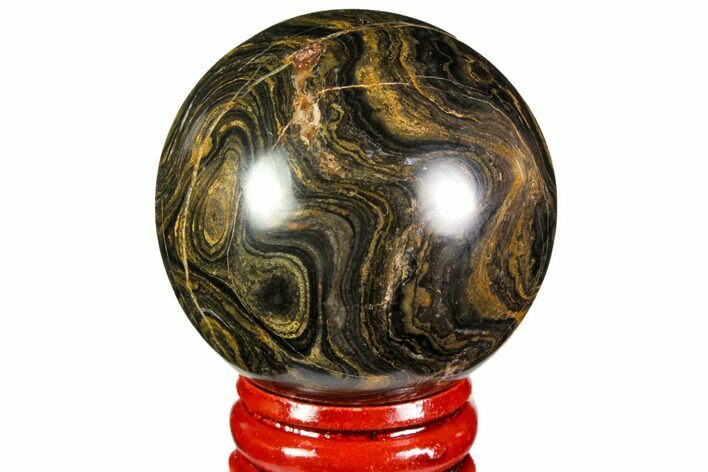 Polished Stromatolite (Greysonia) Sphere - Bolivia #113548